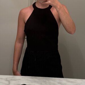 NBD Black Halter Mini Dress – Size S/M